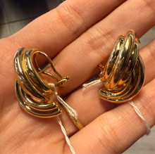 Load image into Gallery viewer, Half Knot Omega Statement Earrings