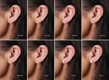 Load image into Gallery viewer, 2 CTW Lab-Grown Diamond 4-Prong Stud Earrings 14K Gold