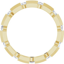 Load image into Gallery viewer, 14K Yellow 1/2 CTW Natural Diamond Knife Edge Eternity Band