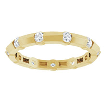 Load image into Gallery viewer, 14K Yellow 1/2 CTW Natural Diamond Knife Edge Eternity Band