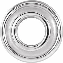 Load image into Gallery viewer, 2.4 mm Round Bezel-Set Lab Diamond Slide Pendant Sterling Silver