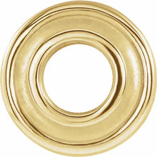 Load image into Gallery viewer, 2.4 mm Round Bezel-Set Lab Diamond Slide Pendant 14K Yellow Gold
