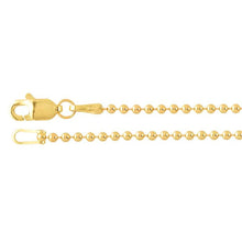 Load image into Gallery viewer, 14K Yellow Gold 1.5mm Bead Chain 16 inches