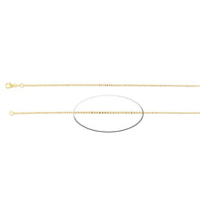 Load image into Gallery viewer, 14K Yellow Gold 1.2mm Diamond-Cut Bead Chain 16 inches