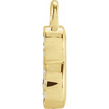 Load image into Gallery viewer, 14K Yellow .05 CTW Natural Diamond Numeral 8 Dangle