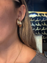 Load image into Gallery viewer, Half Knot Omega Statement Earrings