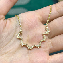 Load image into Gallery viewer, 18k Star of David Magen David Diamond Par Par Necklace 🦋
