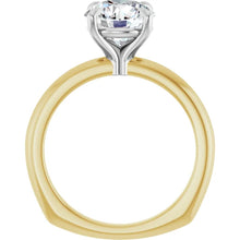Load image into Gallery viewer, Classic Engagement Ring with 4 Claw Prongs and 2.18ct Round Old European Cut Lab Diamond!