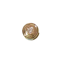 Load image into Gallery viewer, 2.4 mm Round Bezel-Set Lab Diamond Slide Pendant 14K Yellow Gold