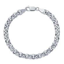 Load image into Gallery viewer, Hollow Round Rolo Chain Bracelet