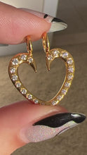 Load and play video in Gallery viewer, Custom Diamond Heart Ring Keeper - reversible