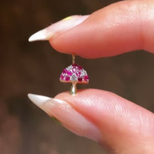 Load image into Gallery viewer, Shroomy Ruby Mushroom Charm or Earring