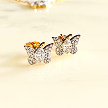Load image into Gallery viewer, 18k Gabriella Butterfly Studs (pair)