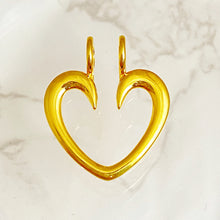 Load image into Gallery viewer, Custom Diamond Heart Ring Keeper - reversible