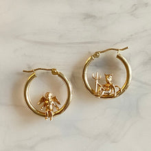 Load image into Gallery viewer, Temptation Hoops (Angel and Devil)