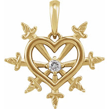 Load image into Gallery viewer, &quot;Emotional Trauma&quot; Diamond Heart and Daggers
