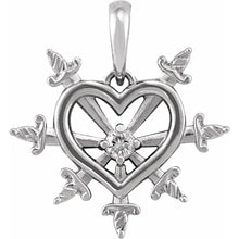 Load image into Gallery viewer, &quot;Emotional Trauma&quot; Diamond Heart and Daggers
