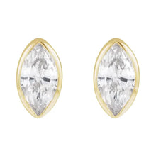 Load image into Gallery viewer, 14K Yellow .03 CT Natural Diamond Press Fit Back Single Stud Earring
