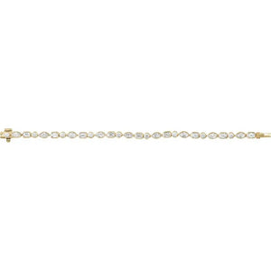 7 1/8 CTW Multi-Shape Lab Diamond Bezel Bracelet