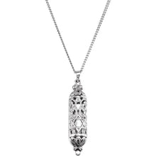 Load image into Gallery viewer, Sterling Silver Mezuzah 18&quot; Necklace with Parchment
