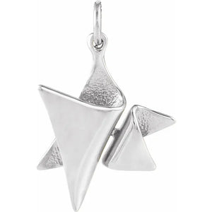 Abstract Star of David Pendant Sterling Silver