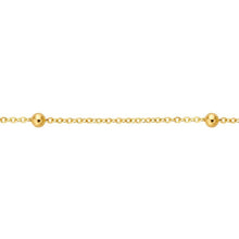 Load image into Gallery viewer, 14K Yellow Gold Cable Chain Necklace with 1.7mm Round Beads
