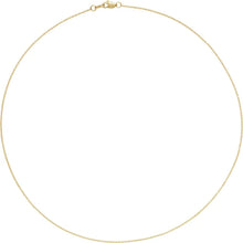 Load image into Gallery viewer, 14K Yellow 1 mm Cable 16&quot; Chain
