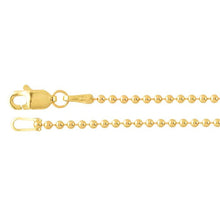 Load image into Gallery viewer, 14K Yellow Gold 1.5mm Bead Chain 16 inches
