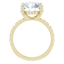 Load image into Gallery viewer, 4.82ct F VS1 Iced Lab-Grown Diamond Shank Halo Crown Engagement Ring
