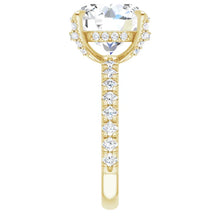 Load image into Gallery viewer, 4.82ct F VS1 Iced Lab-Grown Diamond Shank Halo Crown Engagement Ring
