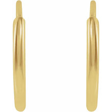 Load image into Gallery viewer, 14K Yellow Flexible Endless Tube 10 mm Hoop Earrings
