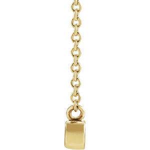 14K Yellow Petite Mama Script 18" Necklace