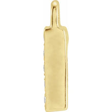 Load image into Gallery viewer, 14K Yellow .02 CTW Natural Diamond Numeral 1 Dangle
