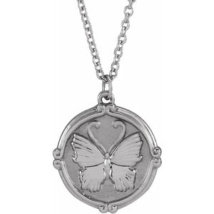 Butterfly Medallion with Necklace