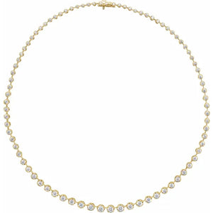 6 3/4 CTW Lab-Grown Diamond Graduated 16" 14k Yellow Gold Necklace