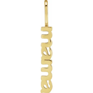 Mama Charm/Pendant 14k Yellow Gold