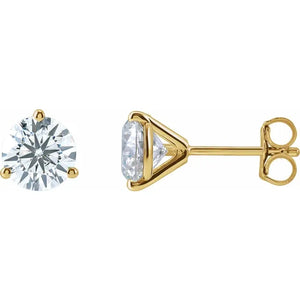 3 CTW Lab-Grown Diamond Stud Earrings 14k Yellow Gold