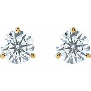 3 CTW Lab-Grown Diamond Stud Earrings 14k Yellow Gold