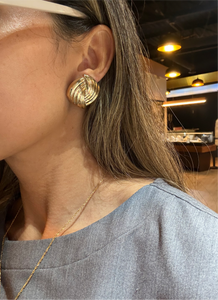 Knot Puffy Statement Earrings