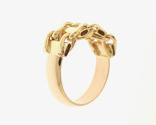 Load image into Gallery viewer, Vintage 10K Yellow Gold 8mm Chain Link Ring
