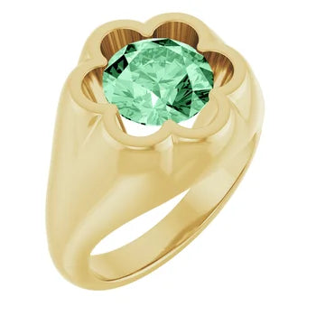 Flower Power Chunk - 2ct Fancy Green Lab-Diamond