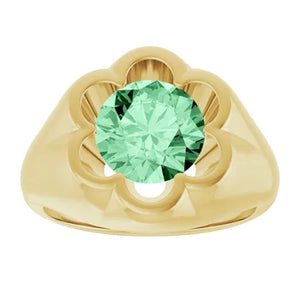 Flower Power Chunk - 2ct Fancy Green Lab-Diamond