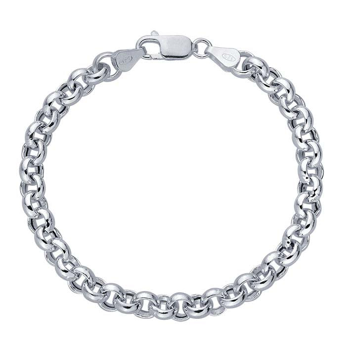 Hollow Round Rolo Chain Bracelet