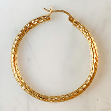 Load image into Gallery viewer, Diamond-Cut Hoop Earrings
