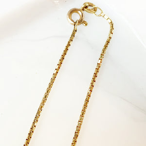 14k Box Chain Necklace