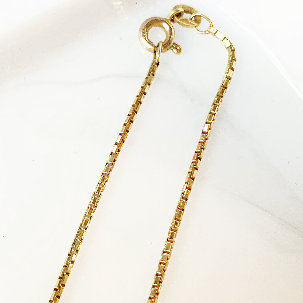 14k Box Chain Necklace