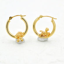 Load image into Gallery viewer, Baby Cherub Hoops
