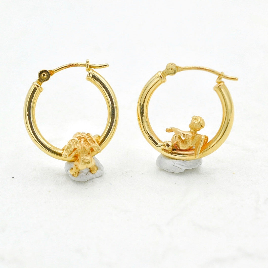 Baby Cherub Hoops