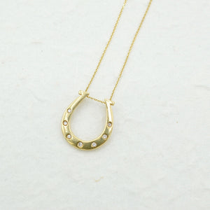 Diamond Horseshoe Necklace