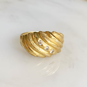 Diamond Croissant Ring